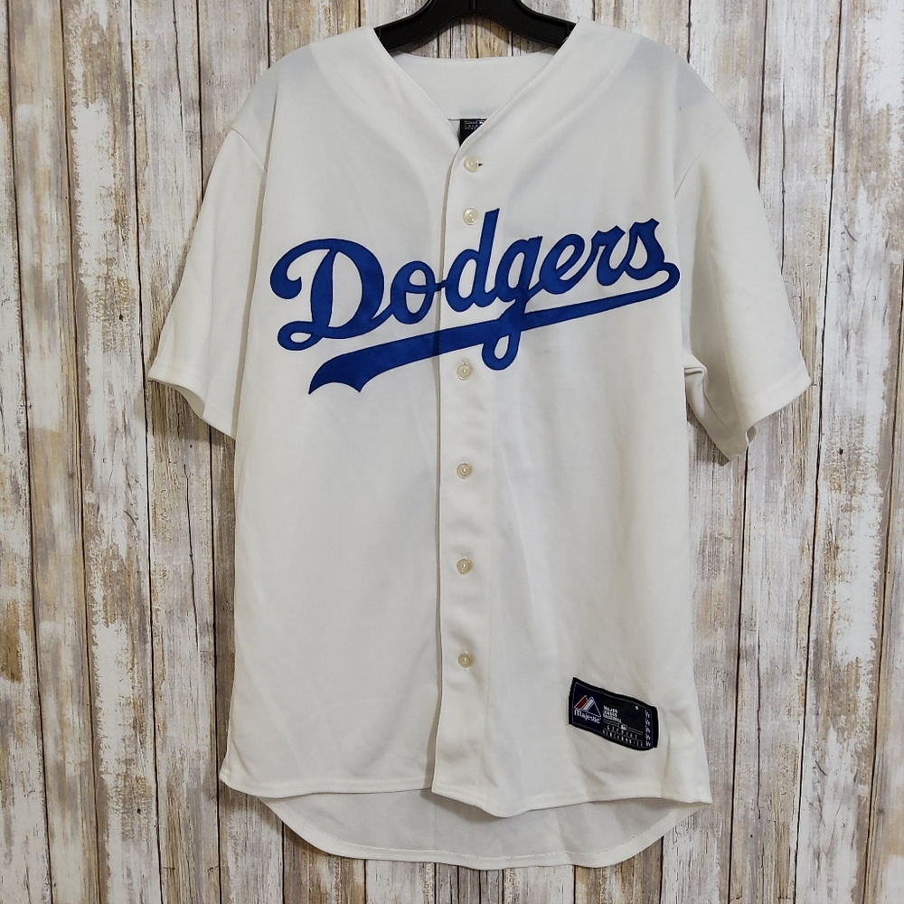 Vintage Mens  Manny Ramirez LA Dodgers White Jersey Size M Majestic Authentic